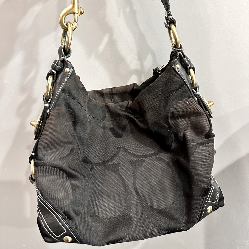 Black & Gold Coach Bag